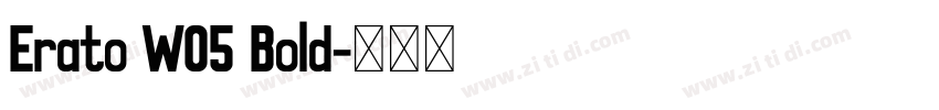 Erato W05 Bold字体转换